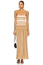 view 1 of 4 Esenia Knit Dress in Puce Sepia Stripe