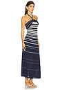 view 2 of 3 Axel Maxi Dress in Accordion Stripe Cream Navy