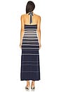 view 3 of 3 Axel Maxi Dress in Accordion Stripe Cream Navy