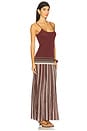 view 2 of 4 Cecile Maxi Dress in Accordion Stripe Bordeaux