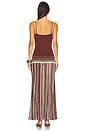 view 3 of 4 Cecile Maxi Dress in Accordion Stripe Bordeaux
