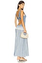 view 1 of 5 Xyla Maxi Dress in Accordion Stripe Mineral Blue