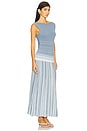 view 3 of 5 Xyla Maxi Dress in Accordion Stripe Mineral Blue