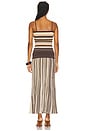 view 3 of 4 Esenia Knit Dress in Apricot Brown Stripe