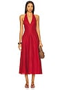 view 1 of 3 Marais Midi Dress in Deep Red