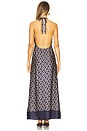 view 3 of 3 Elidia Maxi Dress in Juanita Swirl Indigo