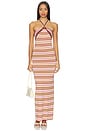 view 1 of 4 Axel Maxi Dress in Luis Stripe Dusty Mauve