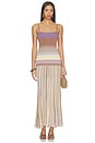 view 1 of 4 Esenia Knit Dress in Daniela Stripe Mocha Col. 26 Lilac
