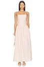 view 1 of 4 Portlligat Maxi Dress in Carmen Stripe & Peony White