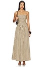 view 1 of 4 Vera Maxi Dress in Carmen Stripe Sand Cedar