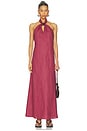 view 1 of 3 ROBE MAXI LOURDES in Rhubarb