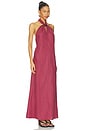 view 2 of 3 ROBE MAXI LOURDES in Rhubarb