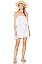 view 1 of 3 Madrid Dress in Blue Bay Stripe Print