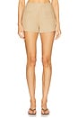 view 1 of 6 Florine Mini Shorts in Caramel