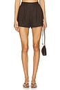 view 1 of 6 Mirelle Mini Shorts in Coffee