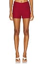 view 1 of 6 Florine Mini Shorts in Deep Red