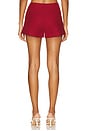 view 4 of 6 Florine Mini Shorts in Deep Red
