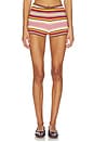 view 1 of 6 Playa Mini Short in Luis Stripe Dusty Mauve
