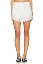 view 1 of 6 Cristina Short in Mia Lace Ivory