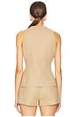 view 3 of 4 Eveline Vest in Caramel