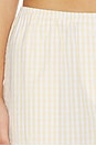 view 6 of 6 PANTALÓN PALOMA in Butter Textured Gingham