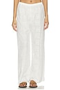 view 1 of 6 Mora Pant in Handkerchief Broderie White