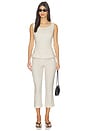 view 5 of 6 Iria Capri Pant in Lola Polka Dot Cream & Black