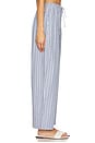 view 3 of 6 Vieu Relaxed Pant in Blue Stripe