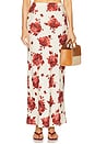 view 1 of 6 Elise Skirt in Cecile Floral & Garnet