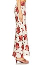 view 3 of 6 Elise Skirt in Cecile Floral & Garnet