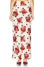 view 4 of 6 Elise Skirt in Cecile Floral & Garnet