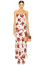 view 5 of 6 Elise Skirt in Cecile Floral & Garnet