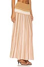 view 2 of 6 Citara Skirt in Puce Sepia Stripe