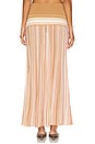 view 4 of 6 Citara Skirt in Puce Sepia Stripe