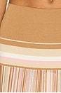 view 6 of 6 Citara Skirt in Puce Sepia Stripe