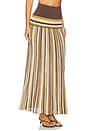 view 2 of 6 Citara Skirt in Espresso Pine Stripe