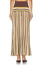 view 4 of 6 Citara Skirt in Espresso Pine Stripe