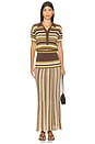 view 5 of 6 Citara Skirt in Espresso Pine Stripe