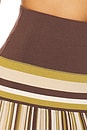 view 6 of 6 Citara Skirt in Espresso Pine Stripe