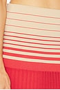 view 6 of 6 Citara Skirt in Accordion Stripe Amber Fawn