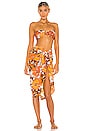 view 4 of 4 Nixie Pareo in Orange Isola Floral