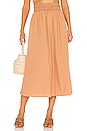 view 1 of 4 Kiera Midi Skirt in Plain Hazelnut