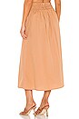view 3 of 4 Kiera Midi Skirt in Plain Hazelnut