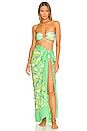 view 4 of 4 Playa Scarf in Galarosa Print