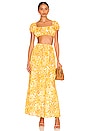 view 4 of 4 Danita Maxi Skirt in Marigold Canaria Floral
