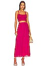 view 4 of 4 Ellaine Maxi Skirt in Fuchsia