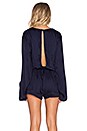 view 3 of 4 Studio Satin Romper in Plain Midnight Navy