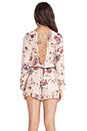 view 3 of 6 Reflections Playsuit in Sundance Beige Print
