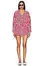 view 1 of 3 Isole Playsuit in Bayou Stripe Red