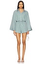 view 1 of 4 Freja Playsuit in Green Stripe
